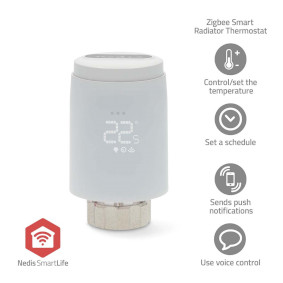 SmartLife Radiatorbediening | Zigbee 3.0 | Batterij Gevoed | LED | Android / IOS
